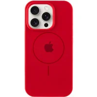 Чехол Silicone Case Full Protective (AA) with MagSafe для Apple iPhone 15 Pro Max (6.7) - Красный / Red