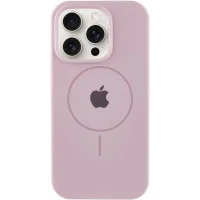 Чехол Silicone Case Full Protective (AA) with MagSafe для Apple iPhone 15 Pro Max (6.7) - Розовый / Pink Sand