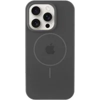 Чехол Silicone Case Full Protective (AA) with MagSafe для Apple iPhone 15 Pro Max (6.7) - Серый / Dark Gray