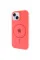 Чохол Silicone Case Full Protective (AA) with MagSafe для Apple iPhone 15 Plus (6.7) - Кавуновий / Watermelon red - фото