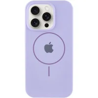 Чохол Silicone Case Full Protective (AA) with MagSafe для Apple iPhone 16 Pro (6.3) - Бузковий / Dasheen