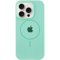 Чехол Silicone Case Full Protective (AA) with MagSafe для Apple iPhone 16 Pro Max (6.9) - Зеленый / Spearmint