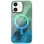 Чохол TPU Shiny Mountain (MagFit) для Apple iPhone 11 (6.1) - Green / Blue