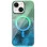 Чохол TPU Shiny Mountain (MagFit) для Apple iPhone 14 / 13 (6.1) - Green / Blue