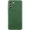 Чехол Silicone Cover Lakshmi Full Camera (AA) with MagFit для Samsung Galaxy S21 FE - Зеленый / Dark green