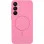 Чохол Silicone Cover Lakshmi Full Camera (AA) with MagFit для Samsung Galaxy S24 FE - Рожевий / Light pink