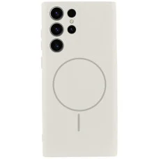 Чехол Silicone Cover Lakshmi Full Camera (AA) with MagFit для Samsung Galaxy S25 Ultra - Белый / White