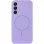 Custodia Silicone Cover Lakshmi Full Camera (AA) with MagFit per Samsung Galaxy S25+ - Lilla / Dasheen