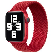 Ремешок Braided Solo Loop (AAA) для Apple Watch 42(ser.1-3)/44/45/46/49mm 155mm - Красный