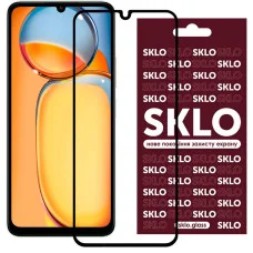 Защитное стекло SKLO 3D для Xiaomi Redmi 13C / Poco C65 - Черный