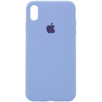 Чохол Silicone Case Full Protective (AA) для Apple iPhone X / XS (5.8) - Блакитний / Lilac Blue
