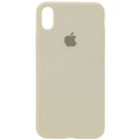 Чохол Silicone Case Full Protective (AA) для Apple iPhone X / XS (5.8) - Бежевий / Antique White