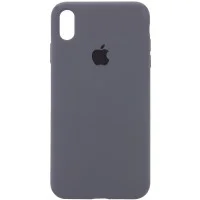 Чохол Silicone Case Full Protective (AA) для Apple iPhone XS Max (6.5) - Сірий / Dark Gray