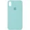 Чохол Silicone Case Full Protective (AA) для Apple iPhone XS Max (6.5) - Бірюзовий / Swimming pool