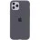 Чохол Silicone Case Full Protective (AA) для Apple iPhone 11 Pro Max (6.5) - Сірий / Dark Gray