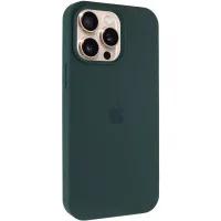 Чохол Silicone Case Full Protective (AA) для Apple iPhone 15 Pro Max (6.7) - Зелений / Forest green