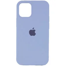 Чехол Silicone Case Full Protective (AA) для Apple iPhone 15 Plus (6.7) - Голубой / Lilac Blue