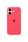 Чохол Silicone Case Full Protective (AA) для Apple iPhone 16 (6.1) - Кавуновий / Watermelon red - фото
