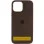 Чехол Silicone Case Full Protective (AA) для Apple iPhone 16 (6.1) - Темно-коричневый / Umber