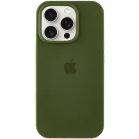 Чехол Silicone Case Full Protective (AA) для Apple iPhone 16 Pro Max (6.9) - Зеленый / Dark Olive