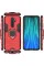 Ударопрочный чехол Transformer Ring for Magnet для Xiaomi Redmi Note 8 Pro - Красный / Dante Red - фото