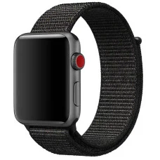 Ремешок Nylon для Apple Watch 38/40/41/42mm(ser.10) - Черный / Black