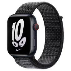 Ремешок Nylon для Apple Watch 38/40/41/42mm(ser.10) - Black / Summit White