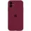 Чохол Silicone Case Full Camera Protective (AA) для Apple iPhone 12 (6.1) - Бордовий / Plum