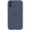 Чохол Silicone Case Full Camera Protective (AA) для Apple iPhone 12 (6.1) - Сірий / Lavender Gray