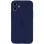Чохол Silicone Case Full Camera Protective (AA) для Apple iPhone 12 (6.1) - Синій / Deep navy