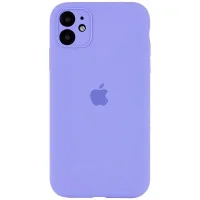 Чохол Silicone Case Full Camera Protective (AA) для Apple iPhone 12 (6.1) - Бузковий / Dasheen