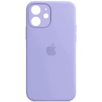 Чохол Silicone Case Full Camera Protective (AA) для Apple iPhone 12 (6.1) - Бузковий / Lilac