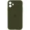 Чохол Silicone Case Full Camera Protective (AA) для Apple iPhone 12 (6.1) - Зелений / Dark Olive