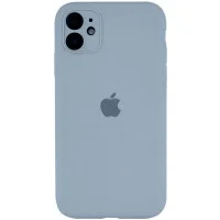 Чохол Silicone Case Full Camera Protective (AA) для Apple iPhone 12 (6.1) - Блакитний / Sweet Blue