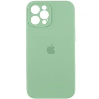 Чехол Silicone Case Full Camera Protective (AA) для Apple iPhone 12 Pro Max (6.7) - Зеленый / Pistachio