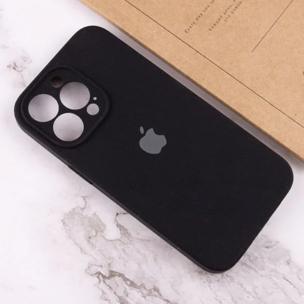 Чехол Silicone Case Full Camera Protective (AA) для Apple iPhone 14 Pro (6.1) - Черный / Black | inMobi Чехол Silicone Case Full Camera Protective (AA) для Apple iPhone 14 Pro (6.1) - Черный / Black - фото