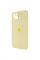 Чохол Silicone Case Full Camera Protective (AA) для Apple iPhone 14 (6.1) - Жовтий / Mellow Yellow - фото