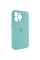 Чохол Silicone Case Full Camera Protective (AA) для Apple iPhone 15 Pro (6.1) - Бірюзовий / Marine Green - фото