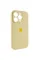 Чехол Silicone Case Full Camera Protective (AA) для Apple iPhone 15 Pro (6.1) - Желтый / Mellow Yellow - фото