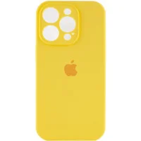 Чехол Silicone Case Full Camera Protective (AA) для Apple iPhone 15 Pro Max (6.7) - Желтый / Yellow