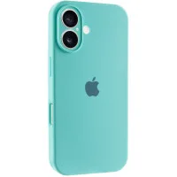 Чохол Silicone Case Full Camera Protective (AA) для Apple iPhone 16 (6.1) - Бірюзовий / Marine Green