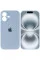 Чехол Silicone Case Full Camera Protective (AA) для Apple iPhone 16 (6.1) - Голубой / Sweet Blue - фото
