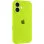 Чехол Silicone Case Full Camera Protective (AA) для Apple iPhone 16 (6.1) - Кислотно-зеленый / Acid Green