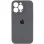 Чехол Silicone Case Full Camera Protective (AA) для Apple iPhone 16 Pro (6.3) - Серый / Dark Gray