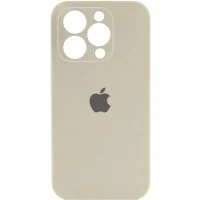 Чехол Silicone Case Full Camera Protective (AA) для Apple iPhone 16 Pro (6.3) - Бежевый / Antique White