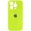 Чехол Silicone Case Full Camera Protective (AA) для Apple iPhone 16 Pro (6.3) - Кислотно-зеленый / Acid Green