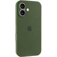 Чохол Silicone Case Full Camera Protective (AA) для Apple iPhone 16 Plus (6.7) - Зелений / Dark Olive