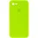 Чохол Silicone Case Square Full Camera Protective (AA) для Apple iPhone 7/8/SE (2020) (4.7) - Салатовий / Neon green