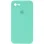 Чохол Silicone Case Square Full Camera Protective (AA) для Apple iPhone 7/8/SE (2020) (4.7) - Бірюзовий / Turquoise