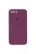 Чохол Silicone Case Square Full Camera Protective (AA) для Apple iPhone 7 plus/8 plus (5.5) - Бордовий / Maroon - фото